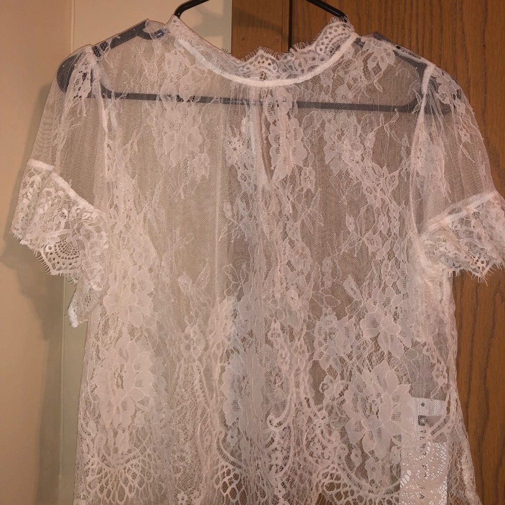 White lace top